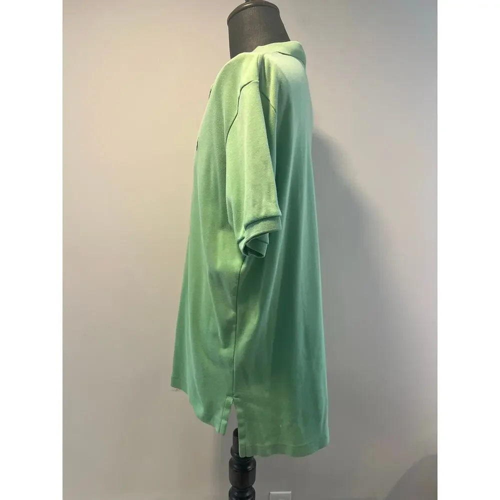 Polo Ralph Lauren 100% Soft Cotton Collared Shirt Lime Green Size Large SG